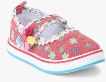 Kittens Pink Floral Mary Jane Sneakers girls