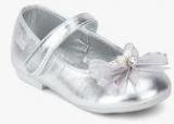 Kittens Silver Bow Mary Jane Belly Shoes Girls