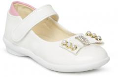 Kittens White Solid Ballerinas girls