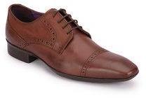 Knotty Derby Arthur Brogue Derby Tan Dress Shoes men