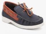 Knotty Derby Binns Navy Blue Loafers Boys