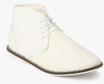 Knotty Derby Thomas Chukka White Weaved Boots men