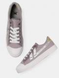 Kook N Keech Purple Canvas Regular Sneakers Women