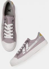 Kook N Keech Purple Canvas Regular Sneakers women