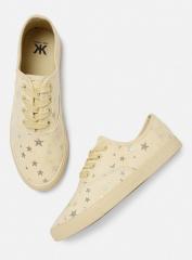 Kook N Keech Women Beige Sneakers