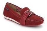 La Briza Maroon Moccasins women