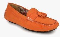 La Briza Orange Moccasins women