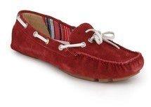 La Briza Pradera Red Moccasins women