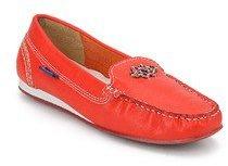 La Briza Red Moccasins women