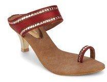 Lamere Maroon Stilletoes women