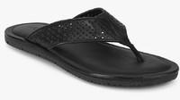 Language Black Lazer Cut Slippers men