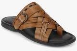 Language Tan Buckled Slippers men