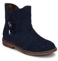 Lara Karen Ankle Length Navy Blue Boots women