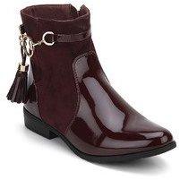 Lara Karen Ankle Length Red Boots women