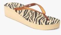 Lavie Golden Flip Flops women