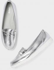 Lavie Silver Toned Loafers women