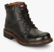 Lee Cooper Black Derby Boots men