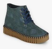 Lee Cooper Blue Derby Boots women