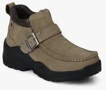 Lee Cooper Brown Buckled Outdoor Shoes men