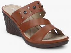 Lee Cooper Brown Wedges women