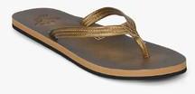 Lee Cooper Golden Flip Flops women