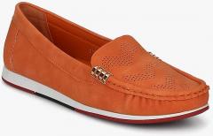 Lee Cooper Orange Moccasins women