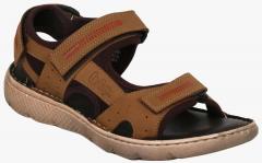 Lee Cooper Tan Leather Sports Sandals men