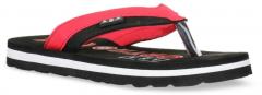 Liberty Men Red & Black Solid Thong Flip Flops men