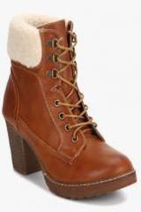 London Rebel Brown Boots women