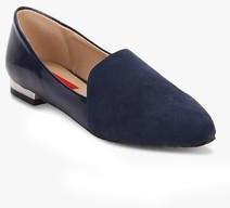 London Rebel Navy Blue Belly Shoes women