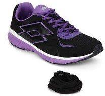 Lotto Sunrise Ii Black Running Shoes women