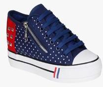 Lovely Chick Blue Casual Sneakers women