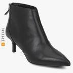 Mango Black Heeled Boots Women