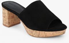 Mango Cath Black Sandals women