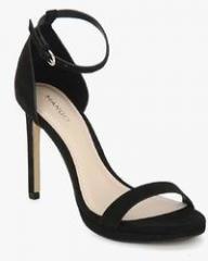 Mango Disco Black Ankle Strap Stilettos women