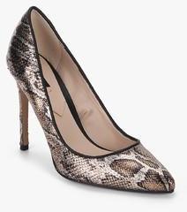 Mango Madiso A C Grey Animal Print Stilettos women