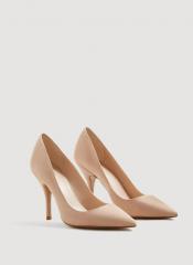 Mango Peach Coloured Solid Pumps women