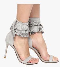 Mango Sandalia Flek C Grey Stilettos women