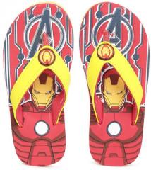 Marvel Boys Yellow & Red Printed Thong Flip Flops boys