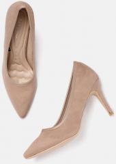 Mast & Harbour Beige Solid Pumps women