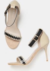 Mast & Harbour Beige Woven Design Pumps women