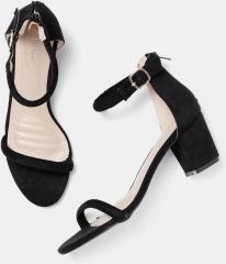 Mast & Harbour Black Solid Block Heels women