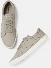 Mast & Harbour Men Grey Printed Sneakers