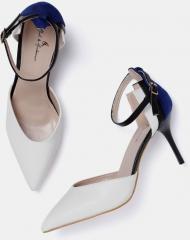 Mast & Harbour White Colourblocked Pumps women