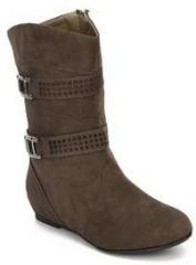 Mb Collection Ankle Length Khaki Boots women