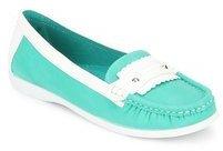 Mb Collection Green Moccasins women