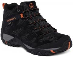 Merrell Black Alverstone Gtx Mid Top Trekking Shoes men