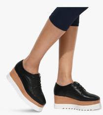 Mft Couture Black Derby Lifestyle Shoes women