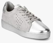 Mft Couture Grey Metallic Glitter Casual Sneakers women