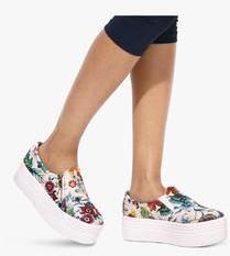 Mft Couture Multicoloured Floral Casual Sneakers women